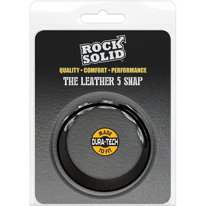 Rock Solid Adjustable 5 Snap Ring (Blk)