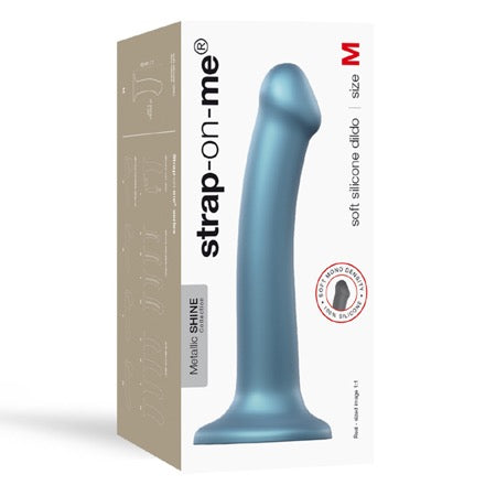 Strap On Me Flexible Dildo - Metallic Blue