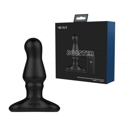 Nexus Bolster Butt Plug  w/Inflatable Tip - Black