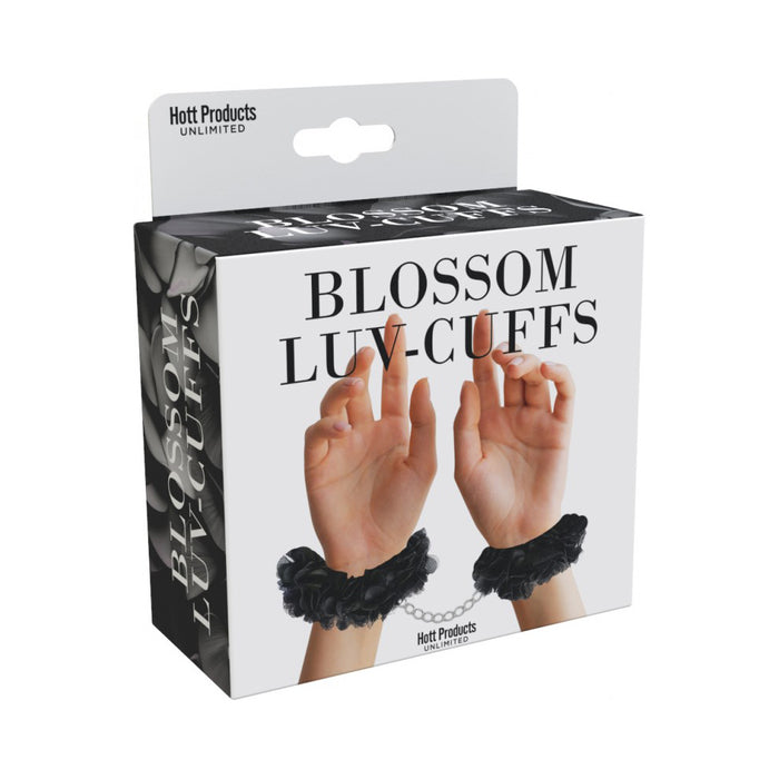 Blossom Luv Cuffs Flower Hand Cuffs Boxed Black