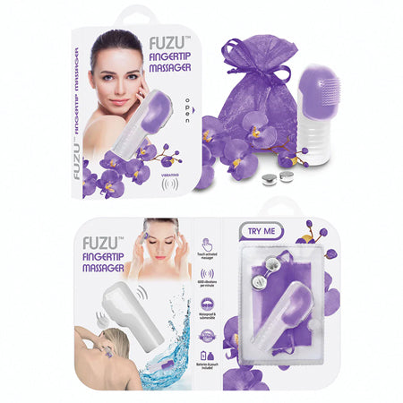 Fuzu Fingertip Massager - Neon Purple