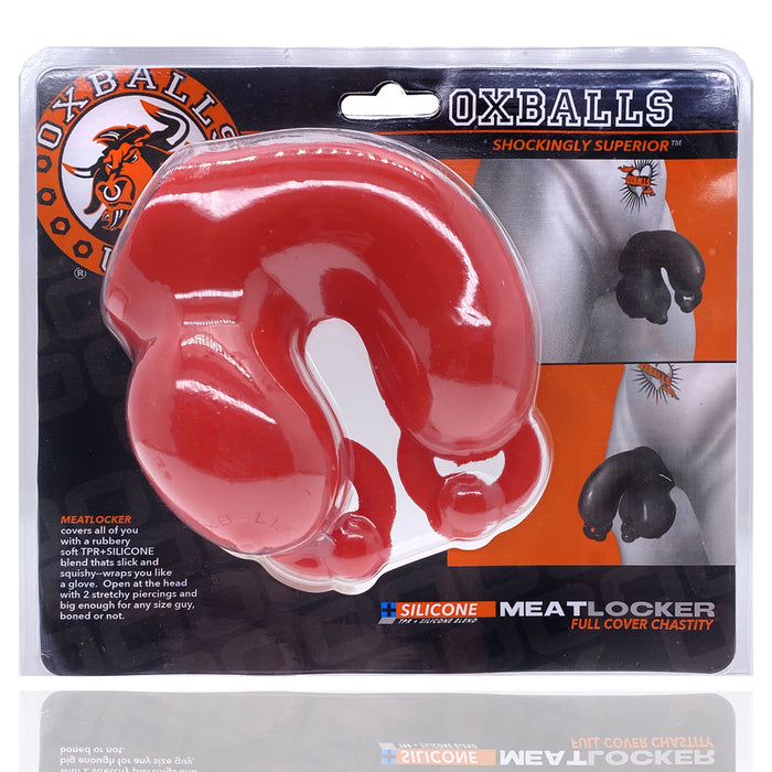 Oxballs Meatlocker Chastity Red Ice