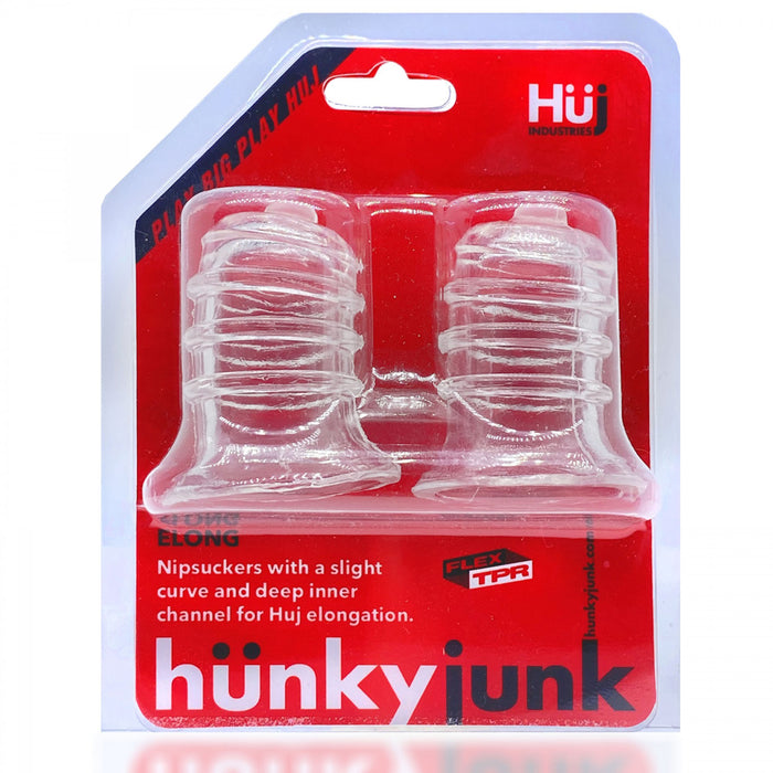 Hunky Junk Elong Nipsuckers - Clear