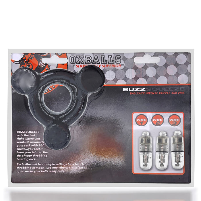 Oxballs Buzz Squeeze Ballstretcher Vibe - Black