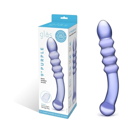 Purple Rain Ribbed Dildo