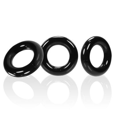 Oxballs Willy Rings - Black Pack of 3