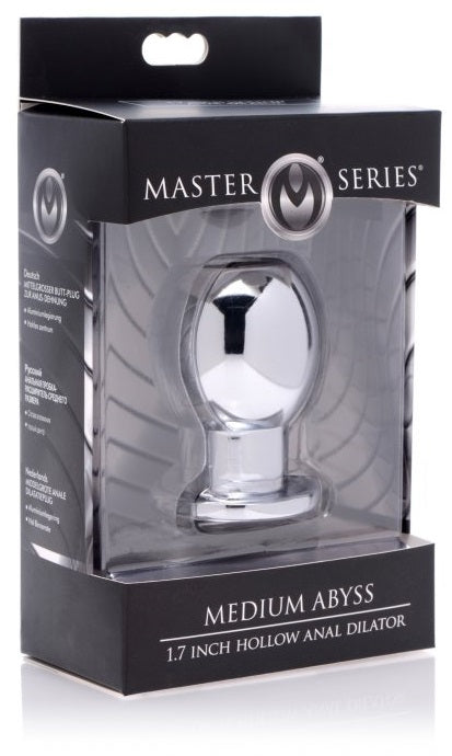 XR Brands Master Series Abyss Hollow Metal Anal Dilator Plug | thevibed.com