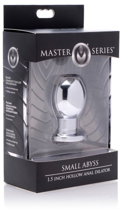 XR Brands Master Series Abyss Hollow Metal Anal Dilator Plug | thevibed.com